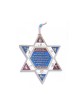 תליית קיר מגן דוד בציפוי כסף עם שבט... | מָגֵן דָוִד